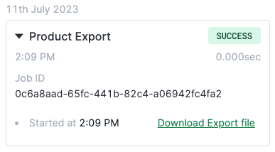 product export job